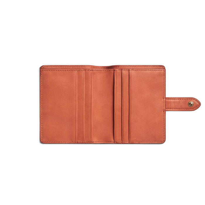 Small Snap Wallet - Rust