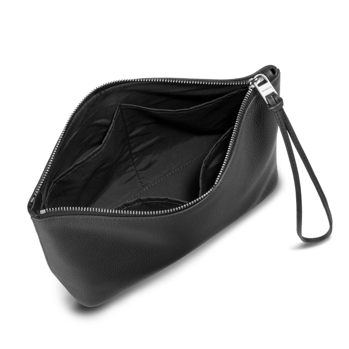 Small Zip Cosmetic Case - Black