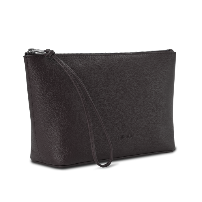 Small Zip Cosmetic Case - Espresso
