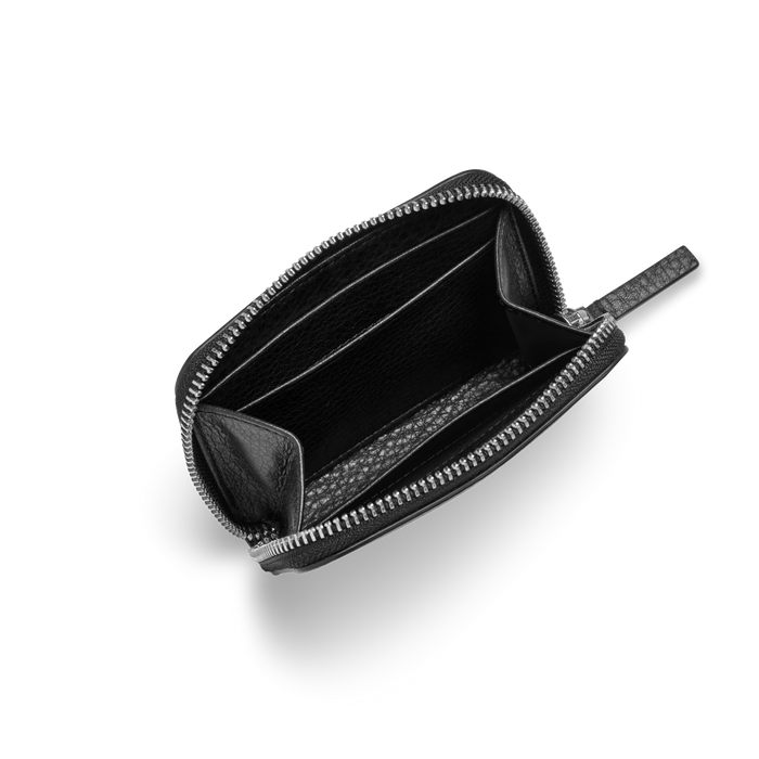 Small Zip Wallet - Black