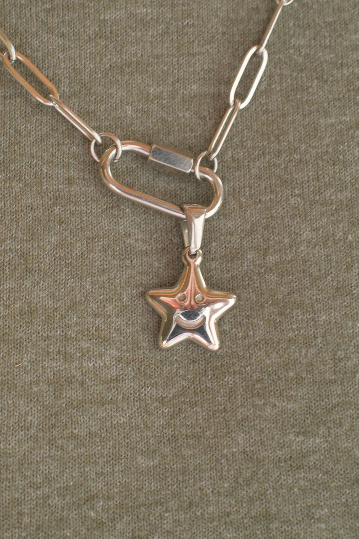 Smiley Star Necklace Charm