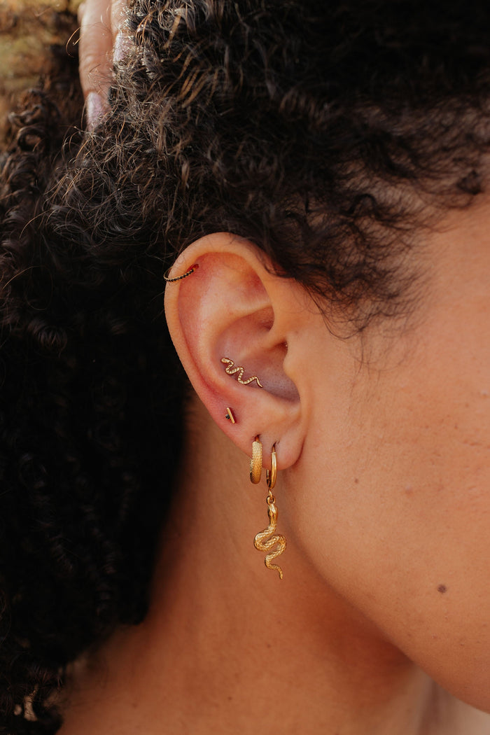 Snake Charm Hoops