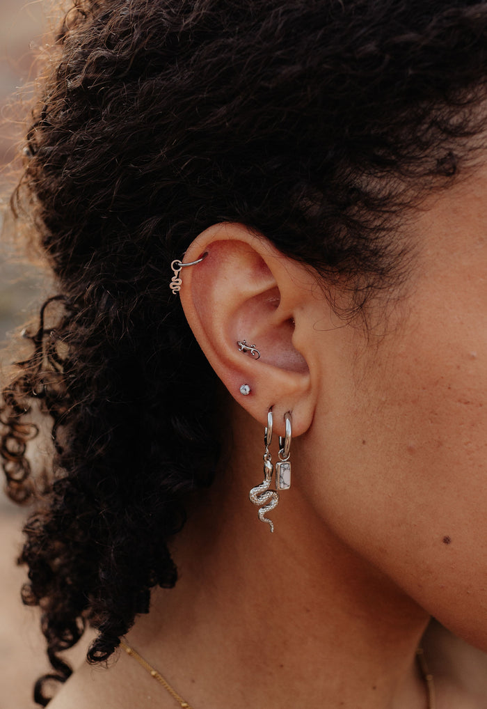 Snake Charm Hoops