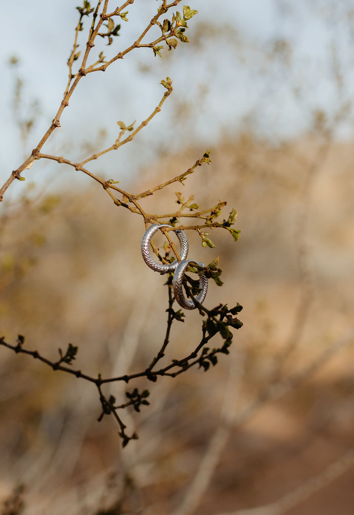 Snakeskin Hoops