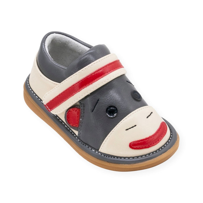 Socks Red Monkey Shoe - Wee Squeak