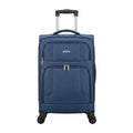 Soft Shell Cabin Trolley Suitcase With Front Zip Pockets