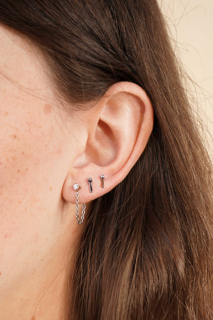 Spoon Flat Back Stud