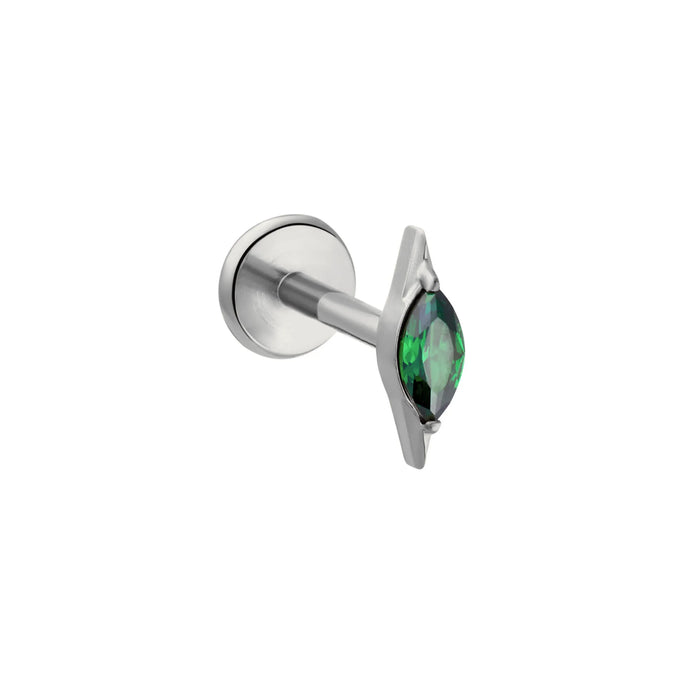 Squeeze of Lime Flat Back Stud
