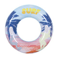 Summer Tropical Print Inflatable Swim Ring With Handles