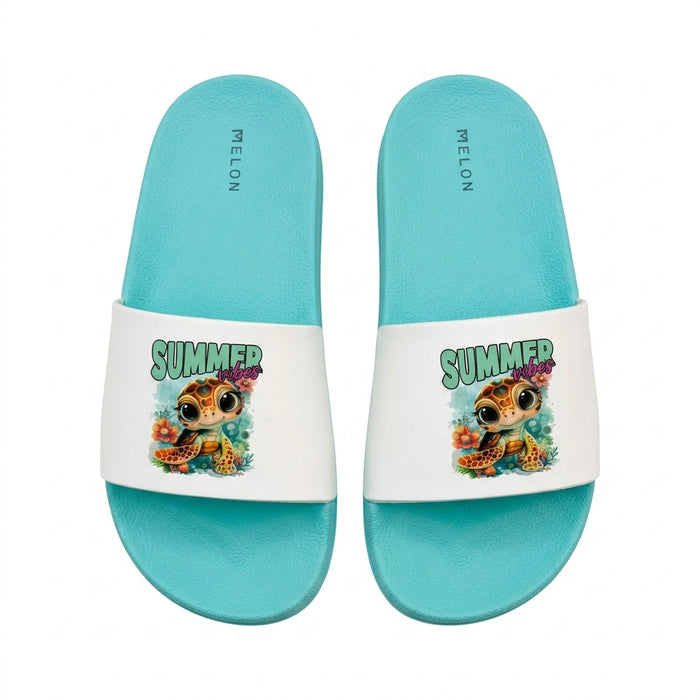 Summer Vibes Graphic Slide Sandals