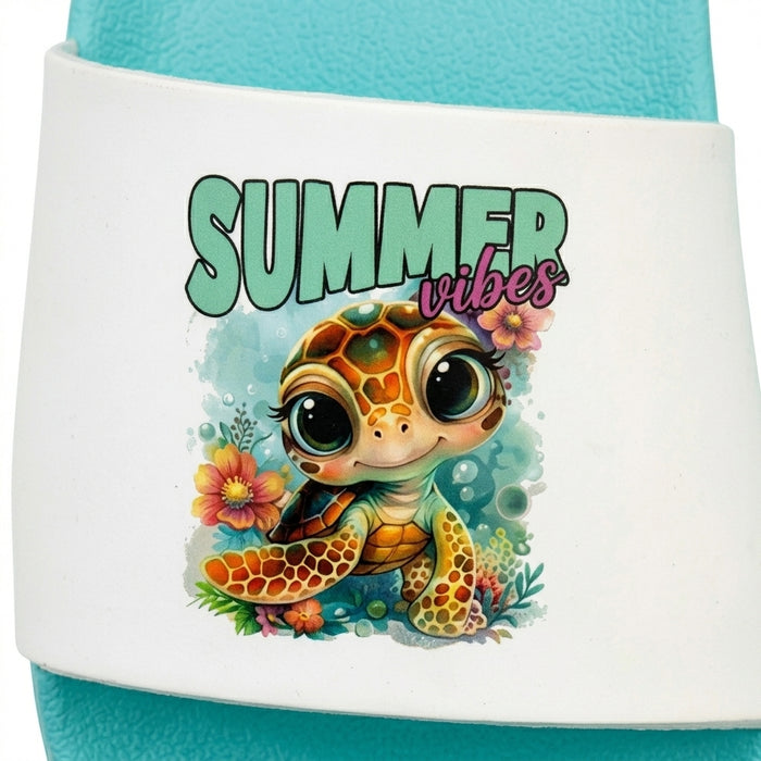 Summer Vibes Graphic Slide Sandals