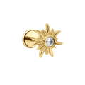Sun Ray Flat Back Stud