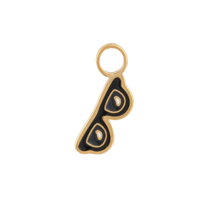 Sunglasses Enamel Hoop Charm (Pair)
