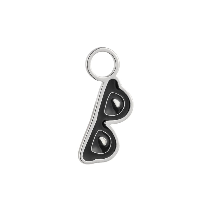 Sunglasses Enamel Hoop Charm (Pair)