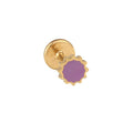 Sunny Pop Enamel Flat Back Stud - Purple