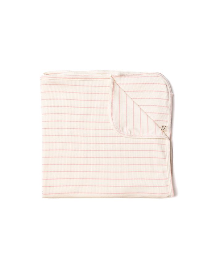 swaddle - wide peony stripe