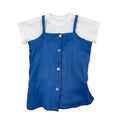 T Shirt With Sleeveless Overlay Top
