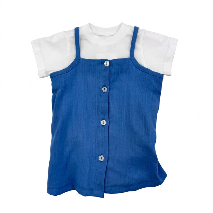T Shirt With Sleeveless Overlay Top