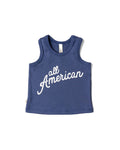 tank top - all american on ink blue