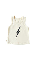 tank top - lightning on natural