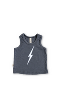 tank top  - lightning on slate
