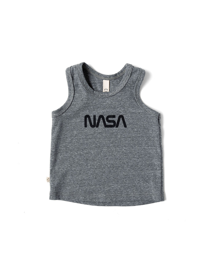 tank top - NASA on heather gray