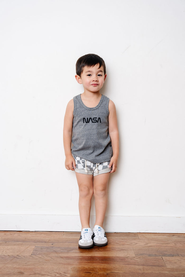 tank top - NASA on heather gray