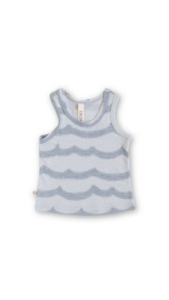 tank top - waves on sea fog
