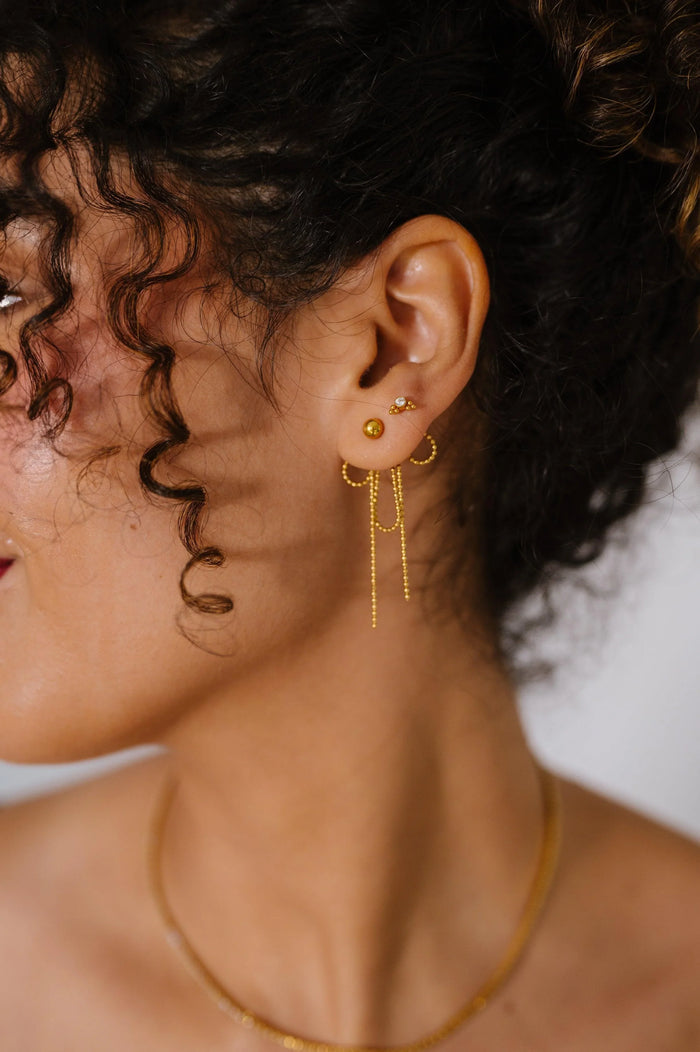 Tassel Bow 3-in-1 Earrings