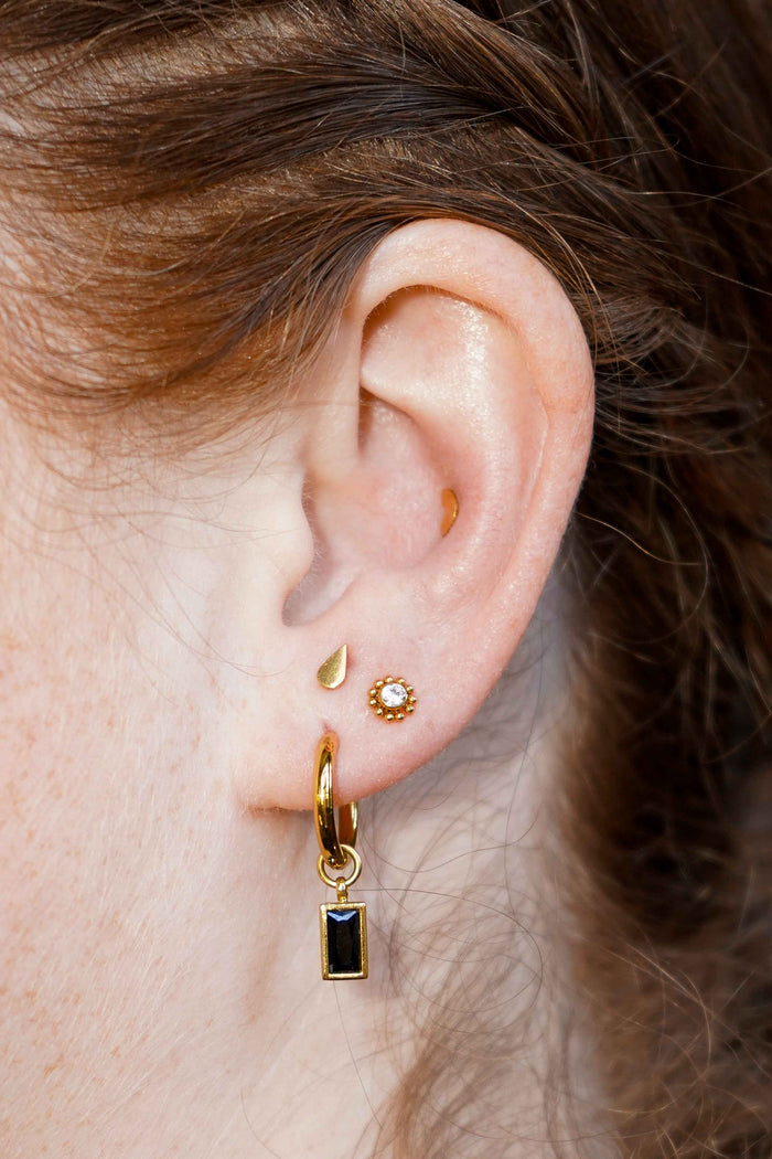 Tear Drop Flat Back Stud