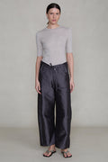 Techno Taffeta Barrel Pant Gunmetal