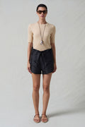Techno Taffeta Shorts Black
