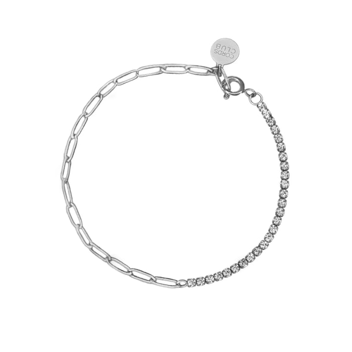 Tennis-Paperclip Hybrid Bracelet