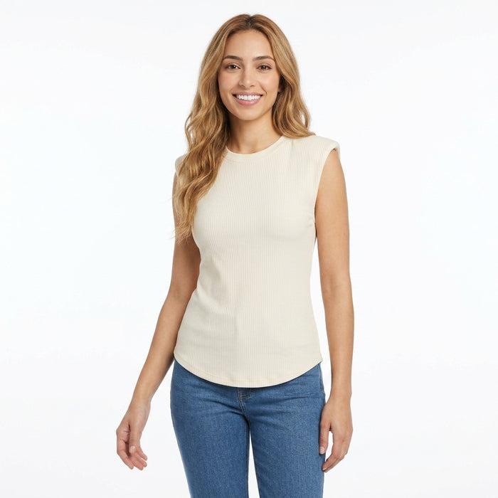 Textured Cap Sleeve Top