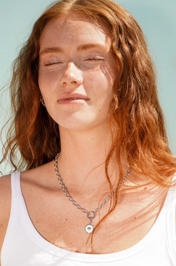 Textured Essential Charm Necklace