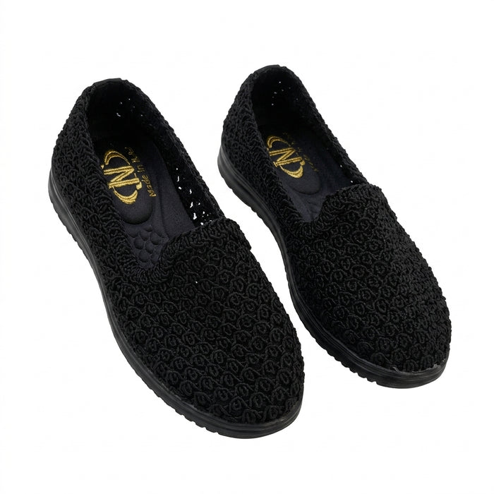 Textured Slip On Flats
