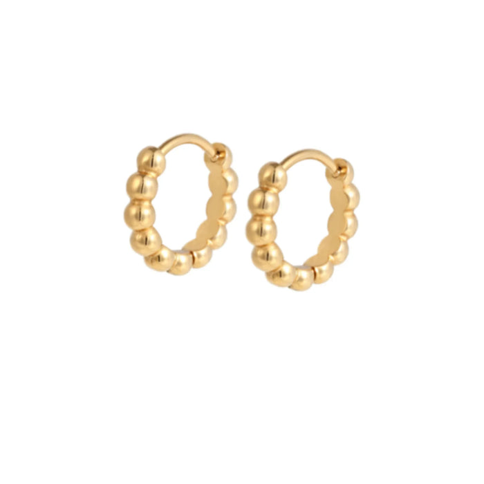 Titanium Poppy Hoops