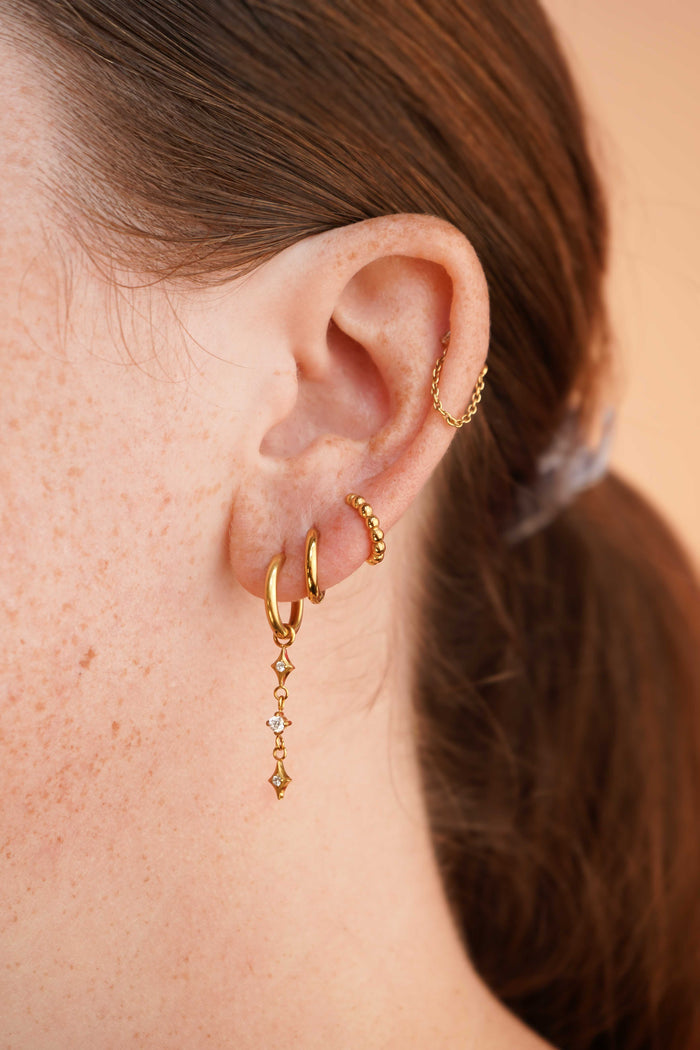 Titanium Poppy Hoops