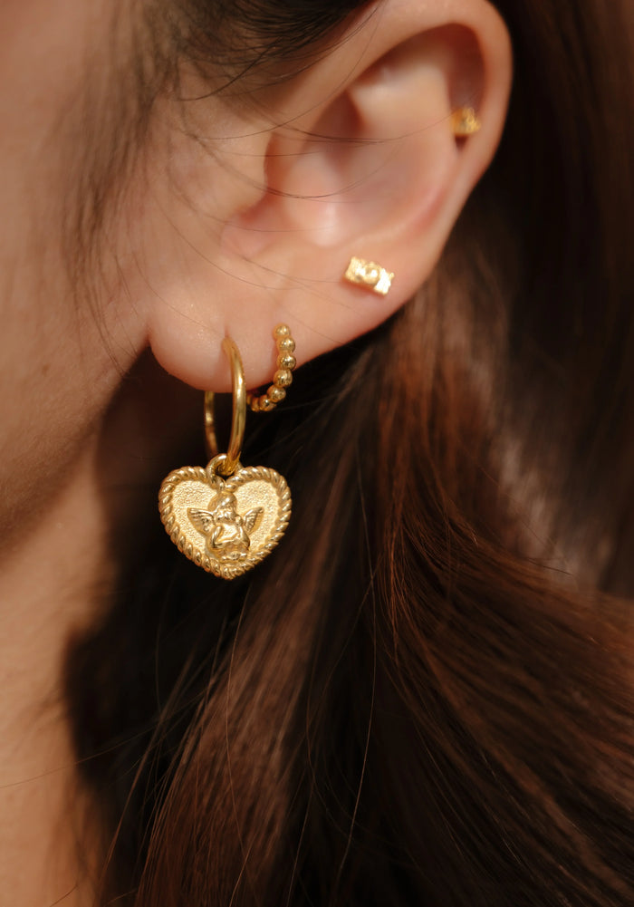 Titanium Poppy Hoops