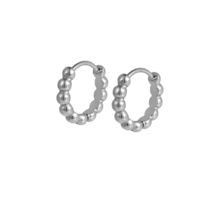 Titanium Poppy Hoops