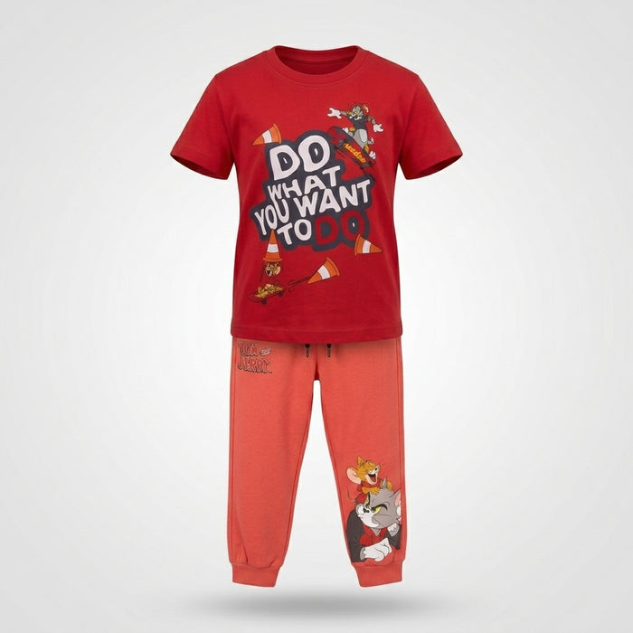 Tom And Jerry Kids T Shirt And Jogger Pants Set