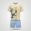 Tom And Jerry Kids Yummy Graphic T Shirt And Shorts Set