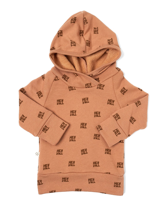 trademark raglan hoodie - hey yall