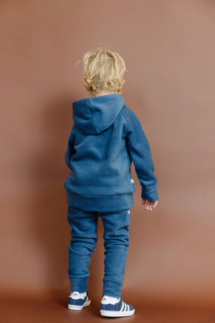 trademark raglan hoodie - lagoon - polar fleece