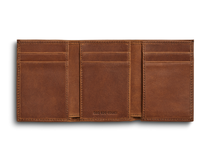 Trifold Wallet - Medium Brown