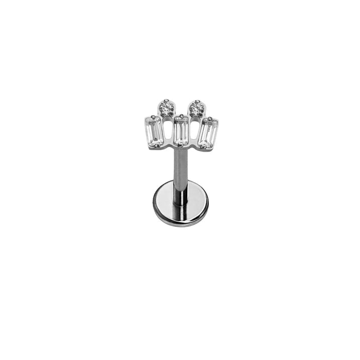 Trinity Zirconia Flat Back Stud