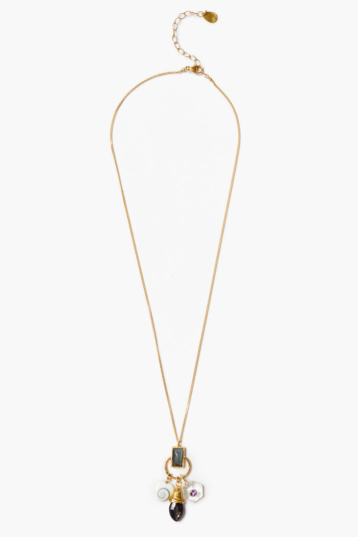 Trio Charm Necklace Multi