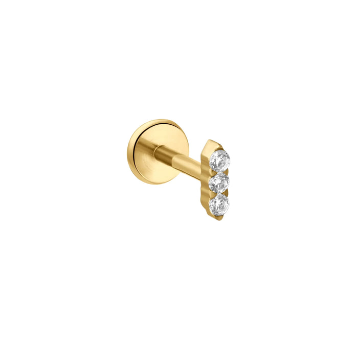 Triple Take Flat Back Stud