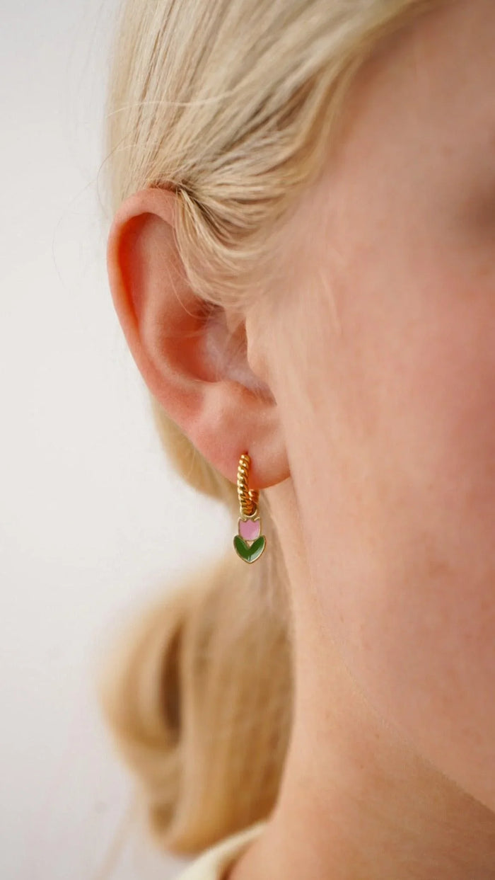 Tulip Hoop Charm