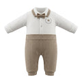 Two Girls Baby Gentleman Bow Tie Romper